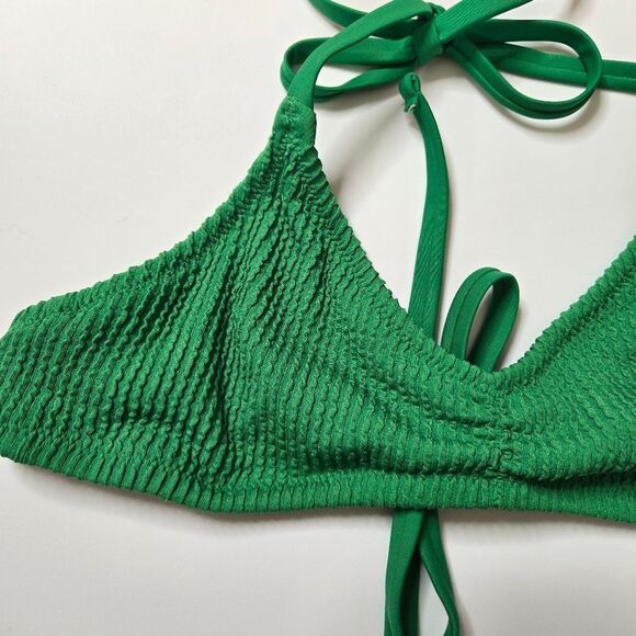 Aerie Green Halter Bikini Top Small - Picture 2 of 4